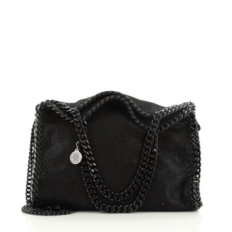 Stella McCartney Falabella Fold Over Crossbody Bag Shaggy Deer Mini