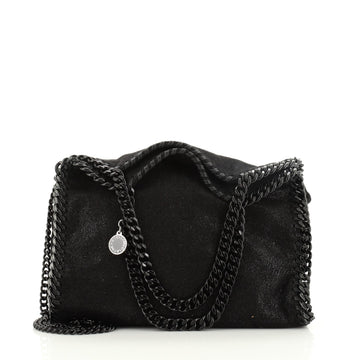 Stella McCartney Falabella Fold Over Crossbody Bag Shaggy Deer Mini