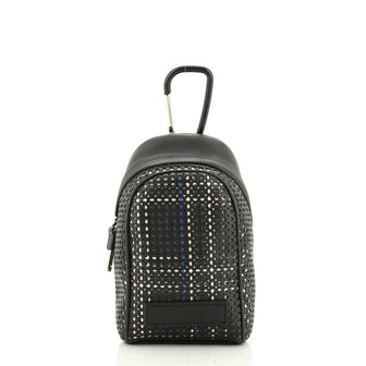 Christian Dior Homme Backpack Key Ring Perforated Leather 