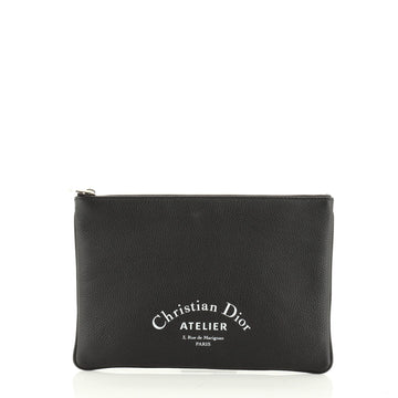 Christian Dior Zip Pouch Leather Small