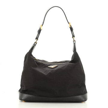 Prada Zip Shoulder Bag Vernice Saffiano Leather Medium