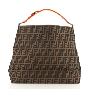 Fendi Buckle Strap Hobo Zucca Canvas Large