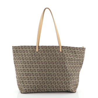 Fendi Roll Tote Zucca Canvas Medium