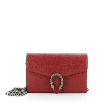Gucci Dionysus Chain Wallet Leather with Embellished Detail Small
