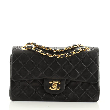 Chanel Vintage Classic Double Flap Bag Quilted Lambskin Small