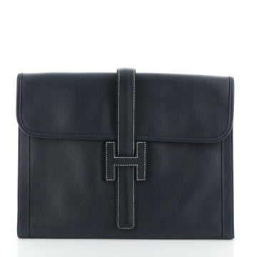 Hermes Jige Clutch Courchevel GM