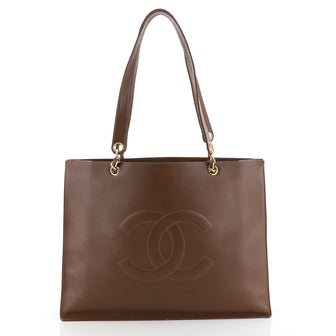 Chanel Vintage CC Chain Tote Caviar XL