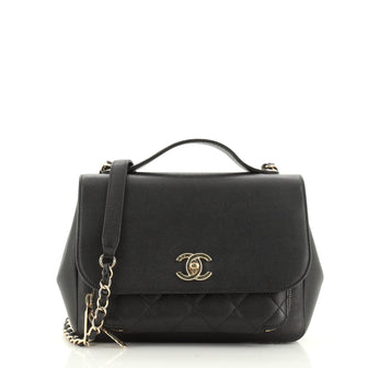 Chanel Business Affinity Flap Bag Quilted Caviar Small