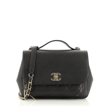 Chanel Business Affinity Flap Bag Quilted Caviar Small
