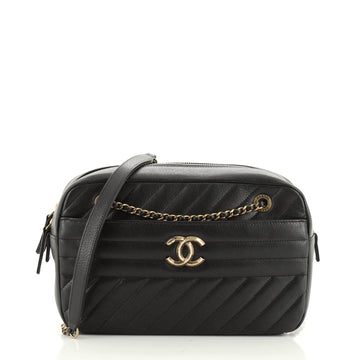 Chanel Camera Bag Diagonal Quilted Goatskin Small