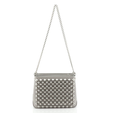 Christian Louboutin Triloubi Chain Bag Spiked Leather Small