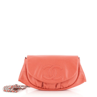 Chanel Half Moon Wallet on Chain Caviar 