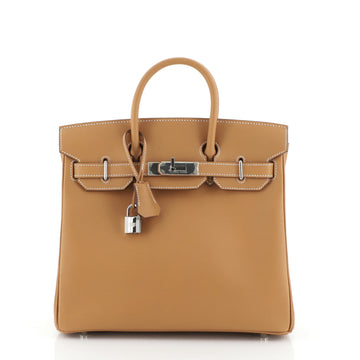Hermes HAC Birkin Bag Brown Chamonix with Palladium Hardware 28