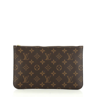 Louis Vuitton Neverfull Pochette Monogram Canvas Large