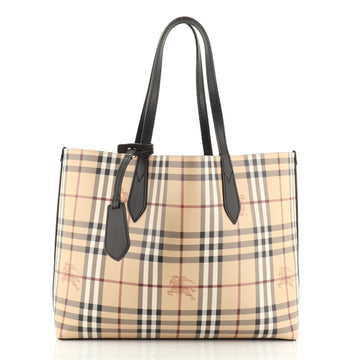 Reversible Tote Haymarket Coated Canvas and Leather Medium