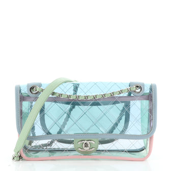 Chanel Coco Splash Flap Bag Quilted PVC With Lambskin Medium