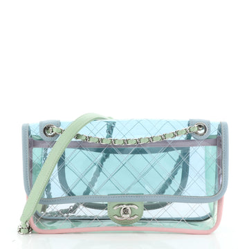 Chanel Coco Splash Flap Bag Quilted PVC With Lambskin Medium