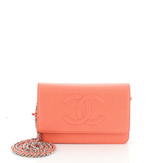 Chanel Timeless Wallet on Chain Caviar 