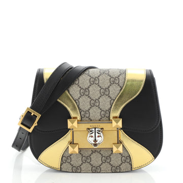 Osiride Shoulder Bag GG Coated Canvas and Leather Small