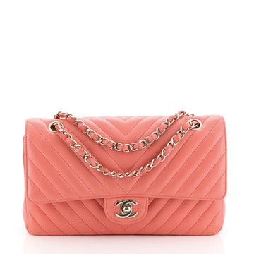 Chanel Classic Double Flap Bag Chevron Lambskin Medium