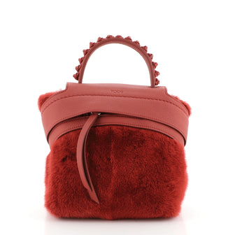 Wave Bag Fur and Leather Micro