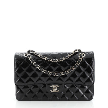 Classic Double Flap Bag Quilted Patent Medium
