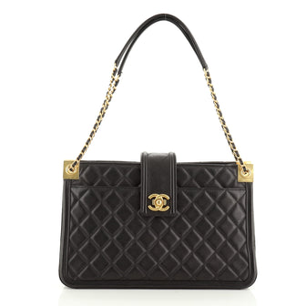 Elegant CC Tote Quilted Lambskin Large