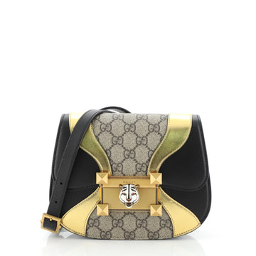 Osiride Shoulder Bag GG Coated Canvas and Leather Small