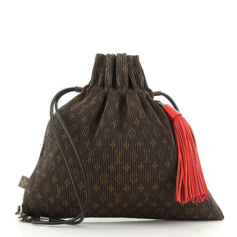 Explorer Shoulder Bag Pleated Monogram Canvas MM