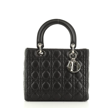 Vintage Lady Dior Bag Cannage Quilt Lambskin Medium