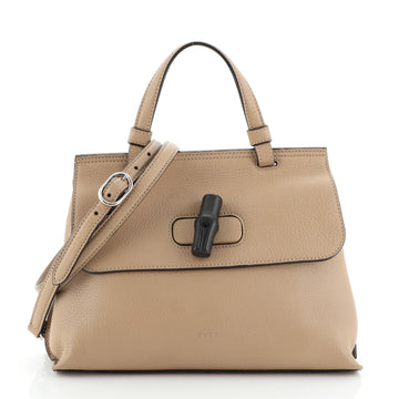 Gucci Bamboo Daily Top Handle Bag Leather Small