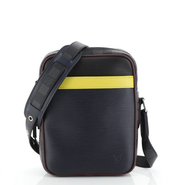 Louis Vuitton Danube Handbag Epi Leather and Damier Graphite Slim