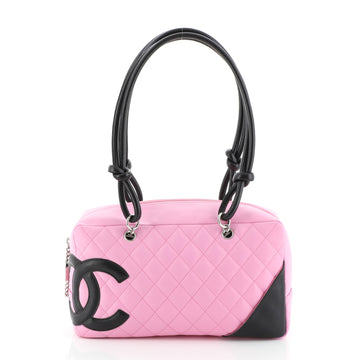 Chanel Cambon Bowler Bag Quilted Leather Medium