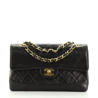 Vintage CC Chain Flap Bag Quilted Lambskin Medium