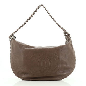 Modern Chain Hobo Calfskin Large