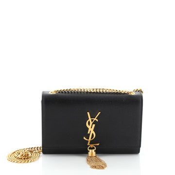 Saint Laurent Classic Monogram Tassel Crossbody Bag Leather Medium