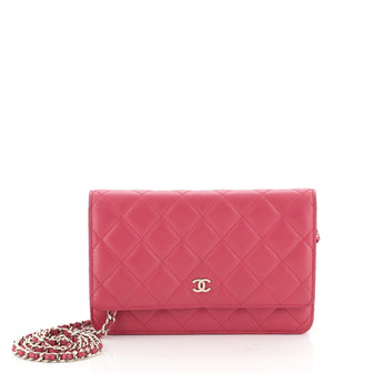 Wallet on Chain Quilted Lambskin