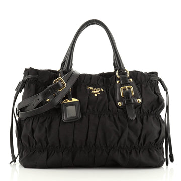 Prada Gaufre Convertible Tote Tessuto Medium