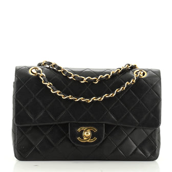 Vintage Classic Double Flap Bag Quilted Lambskin Small