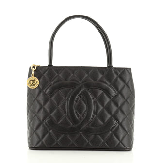 Chanel Medallion Tote Quilted Caviar 