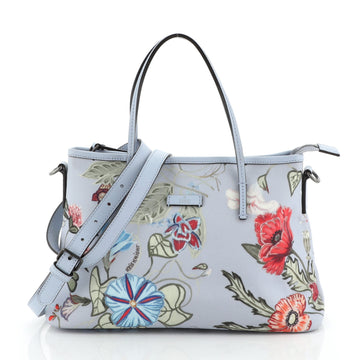 Gucci Convertible Zip Tote Flora Canvas Medium