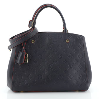 Louis Vuitton Montaigne Handbag Monogram Empreinte Leather MM