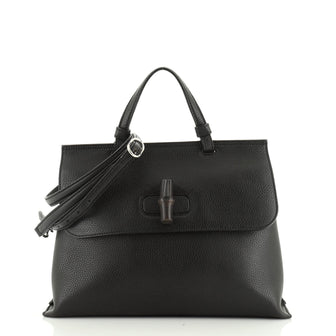 Bamboo Daily Top Handle Bag Leather Medium
