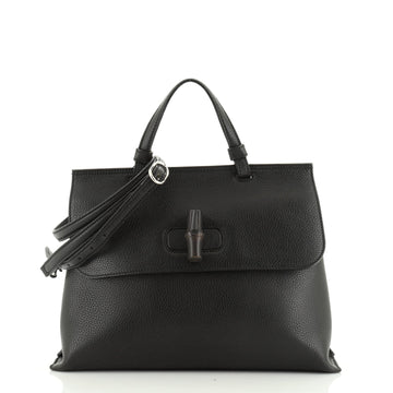 Bamboo Daily Top Handle Bag Leather Medium