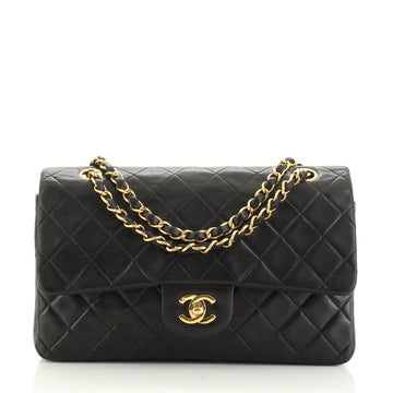 Chanel Vintage Classic Double Flap Bag Quilted Lambskin Medium