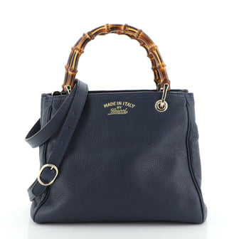 Bamboo Shopper Tote Leather Small