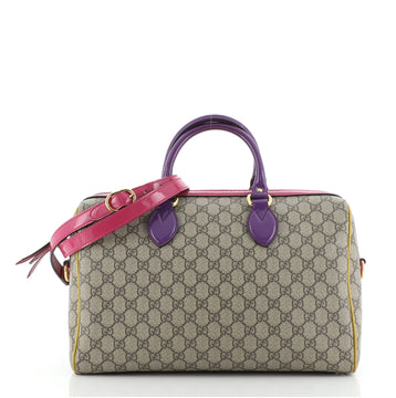 Gucci Convertible Boston Bag GG Coated Canvas Medium