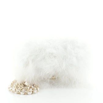 Chanel CC Flap Bag Feathers and Quilted Lambskin Small