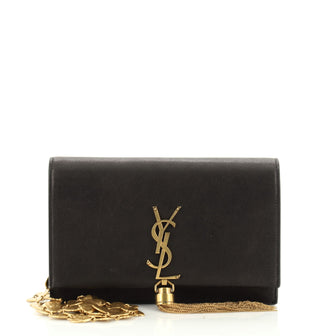Classic Monogram Tassel Chain Wallet Leather