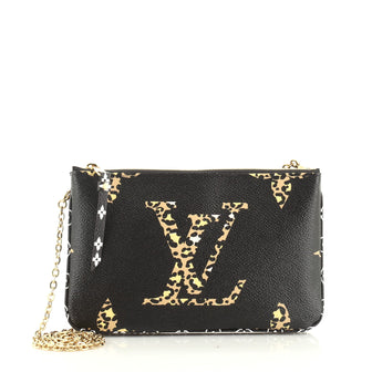 Pochette Double Zip Limited Edition Jungle Monogram Giant